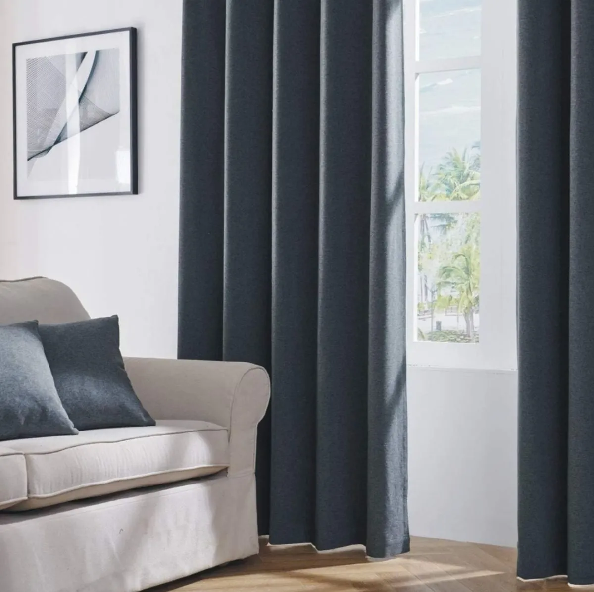 Blackout Thermal Insulated Curtains 90x90inch - Image 4