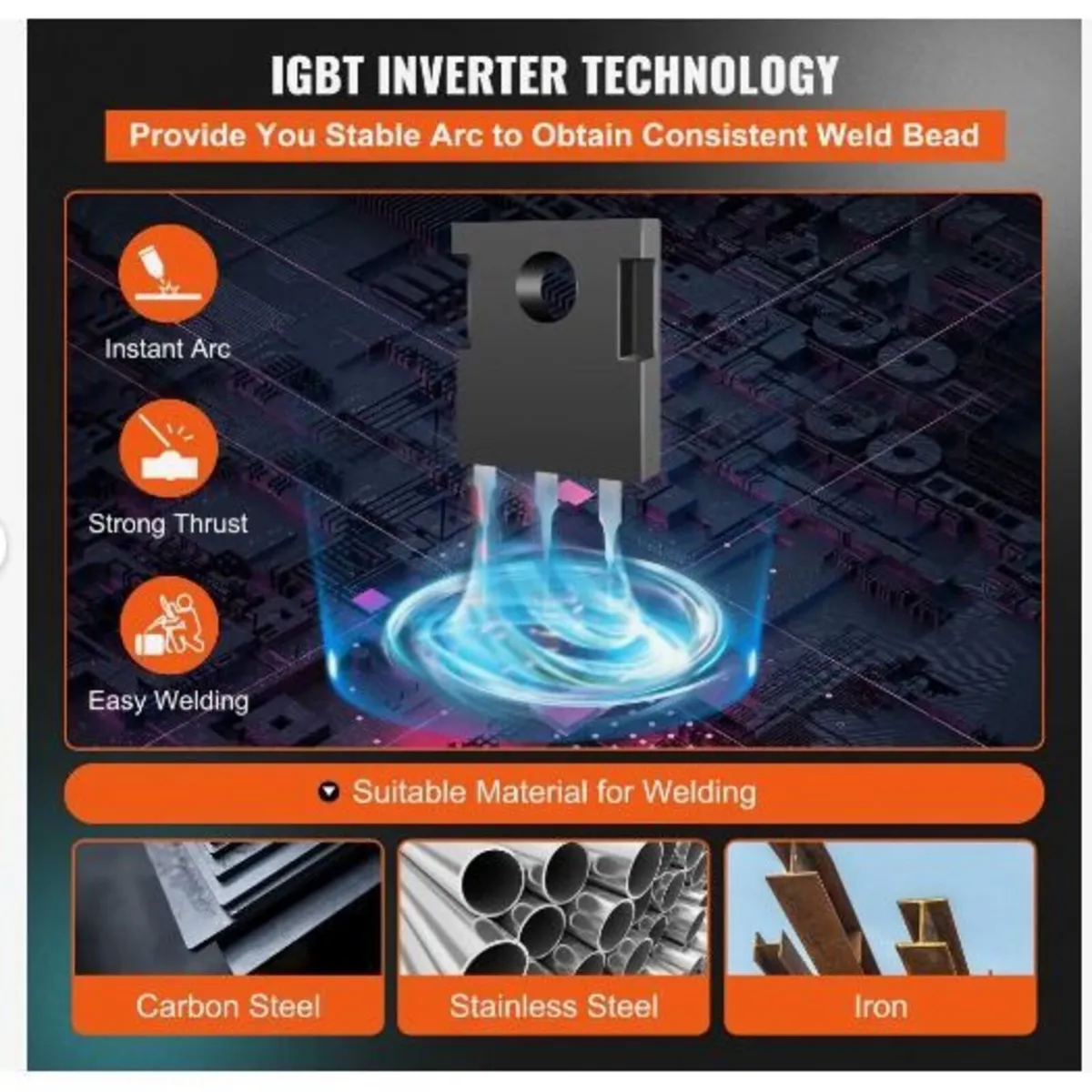 MIG Welder 250 Amp MIG TIG Arc Welder 3 in 1 - Image 3