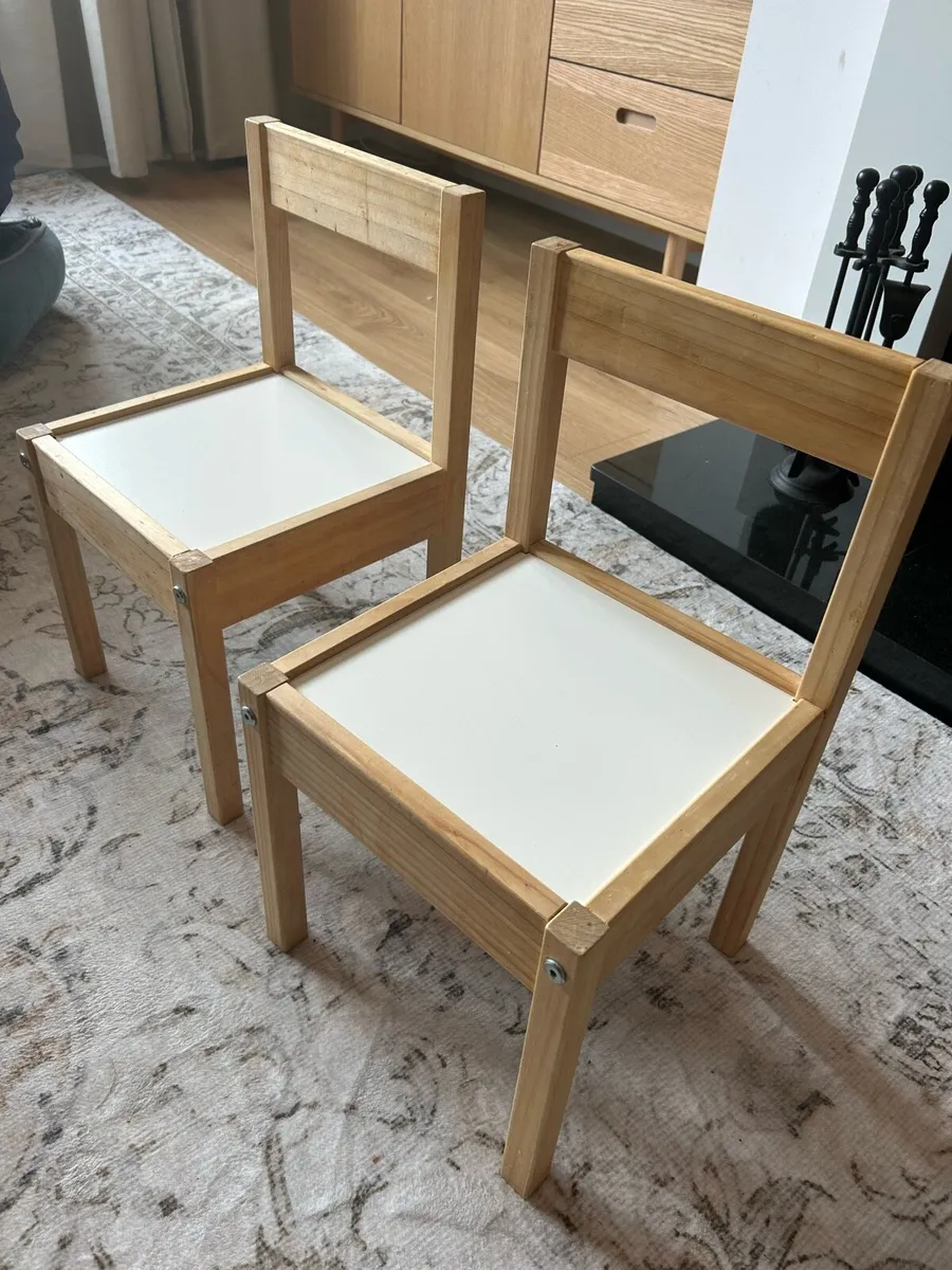 2x IKEA Latt Children’s Chairs - Image 4
