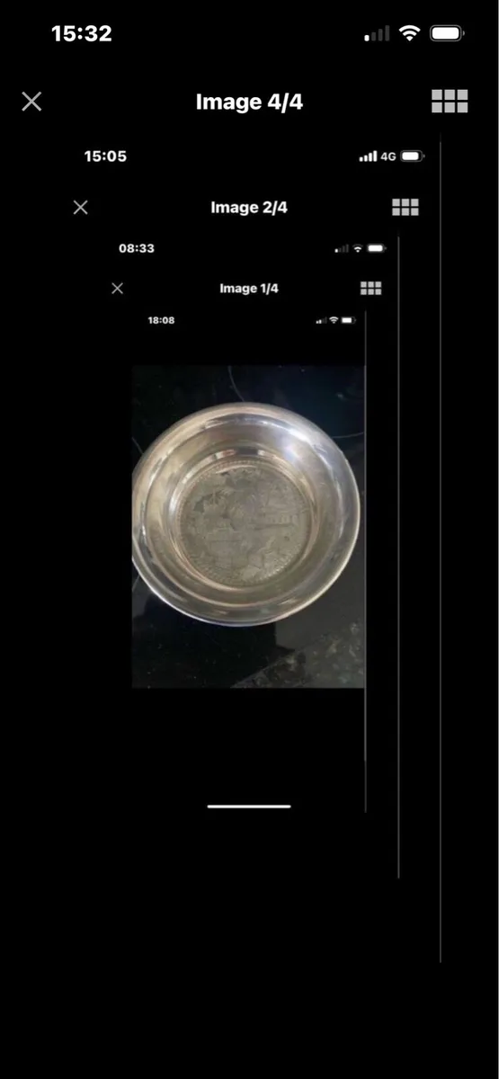 Silver Plate Wine Bottle Coaster - Image 1