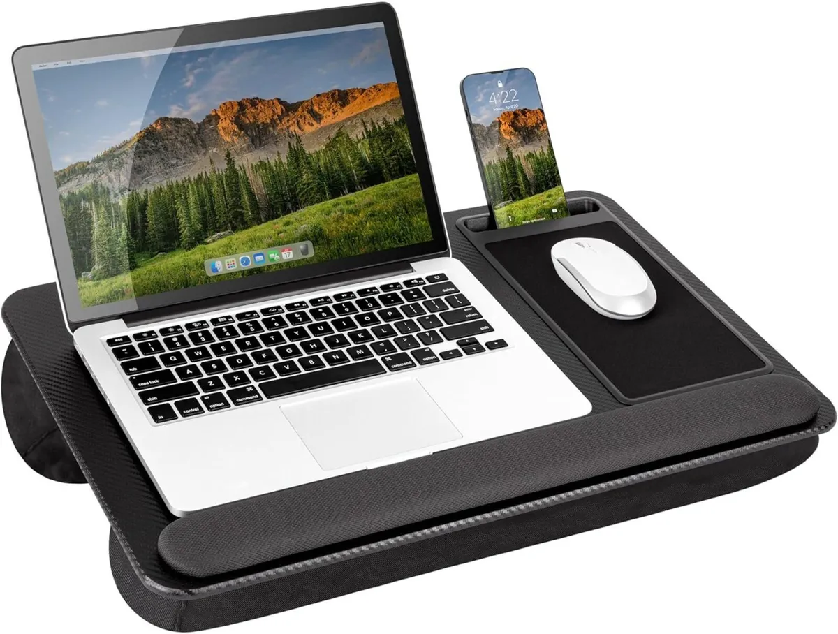 Home Office Pro Lap Desk with Wrist Rest Mouse - Image 1