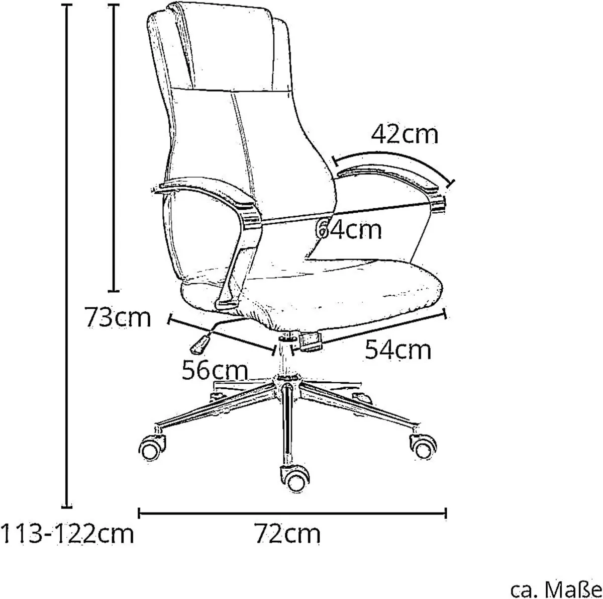 Contemporary Executive Stylish Swivel Office - Image 2