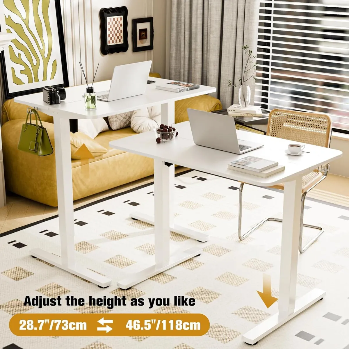 Electric Standing Desk 90x60cm Height Adjustable - Image 4