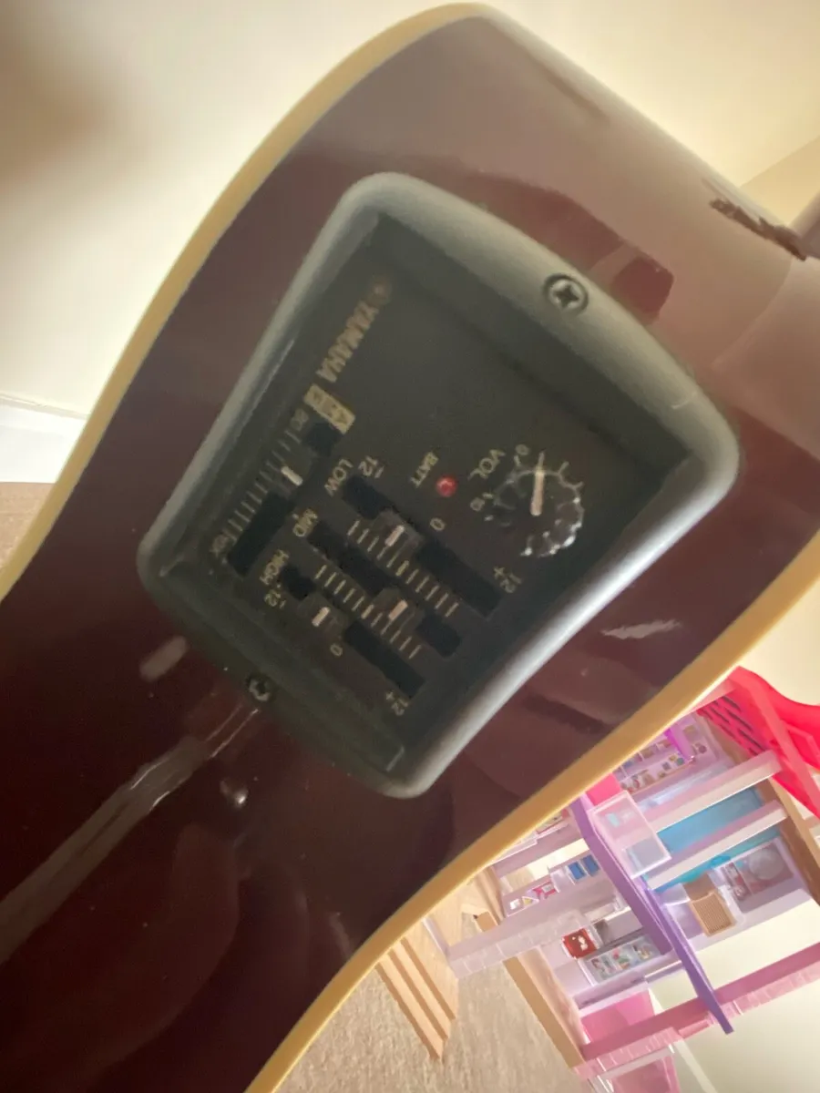 Yamaha Acoustic Guitar & Hardcase - Image 4