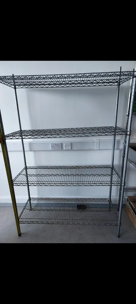 Steel shelves