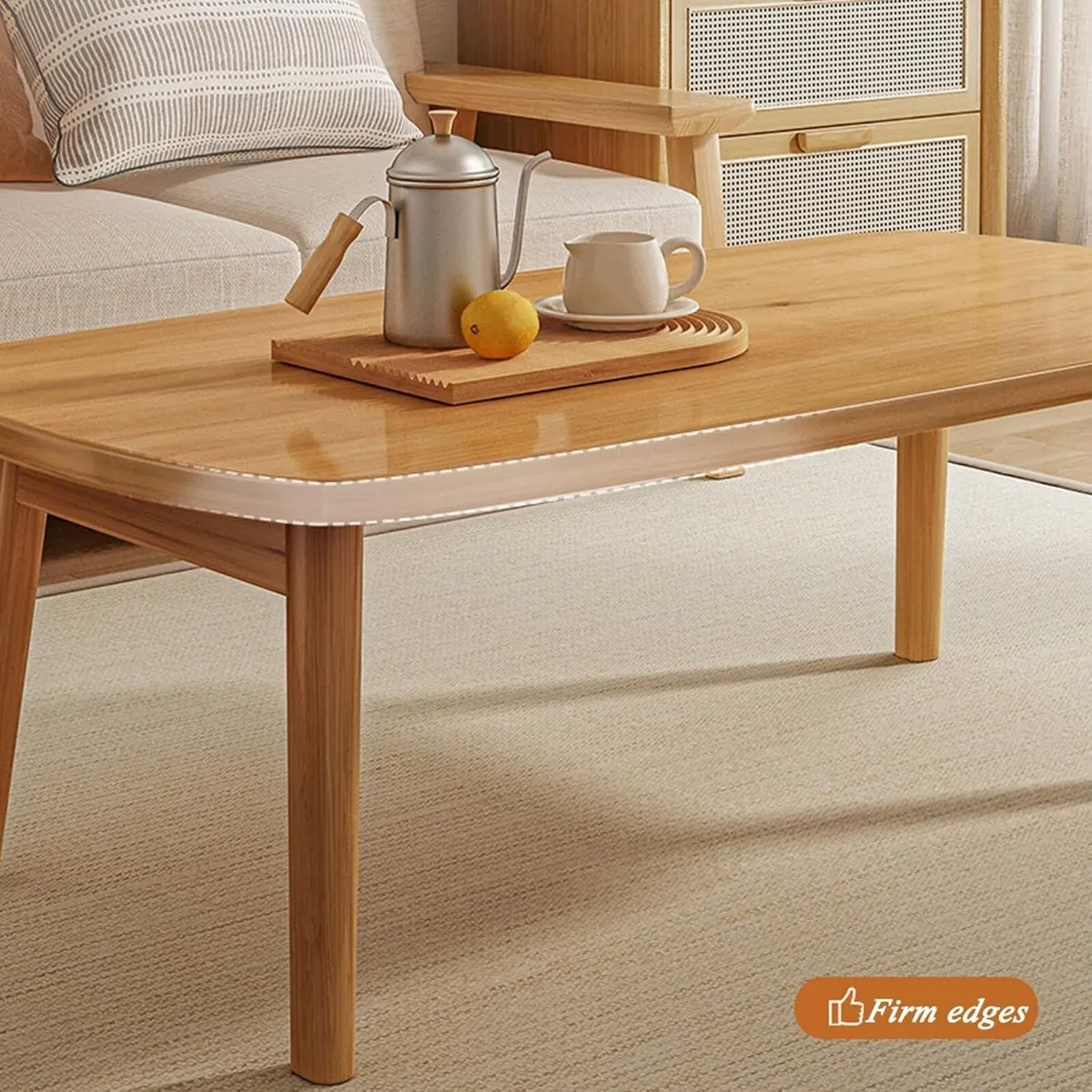 Portable Folding Coffee Table Rectangle Small - Image 4