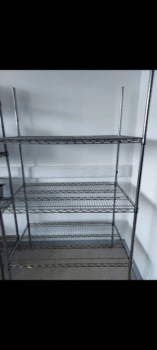 Stainless steel shelves