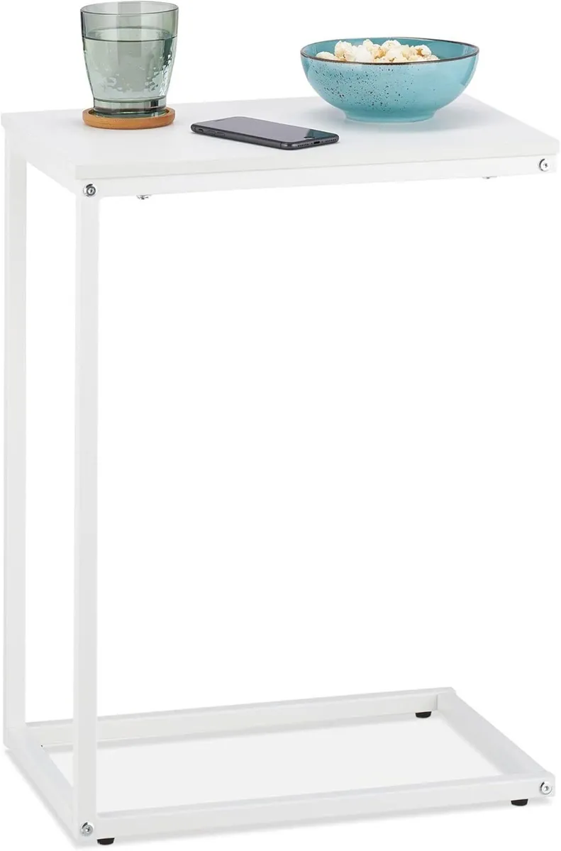 C-Shaped Side Table HWD: 60 x 30 45 cm Laptop - Image 1