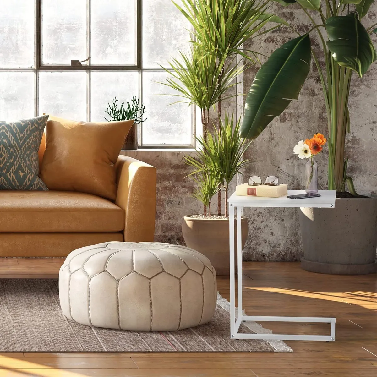 C-Shaped Side Table HWD: 60 x 30 45 cm Laptop - Image 2