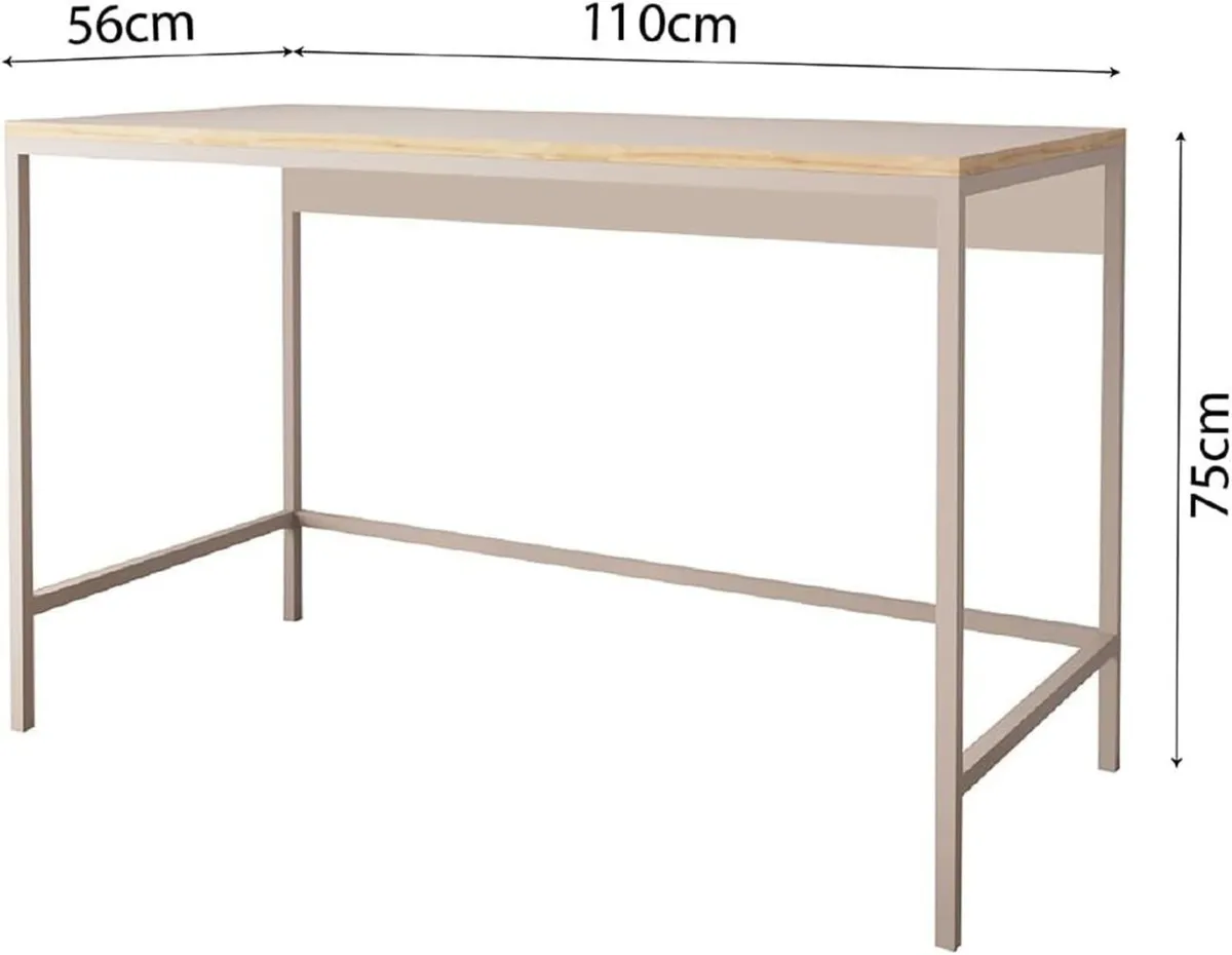 120cm Wide Home Office Desk Stylish Wooden Study - Image 3