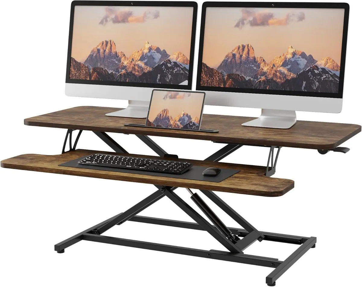 Standing Desk Converter 42/106cm Wide Height - Image 1
