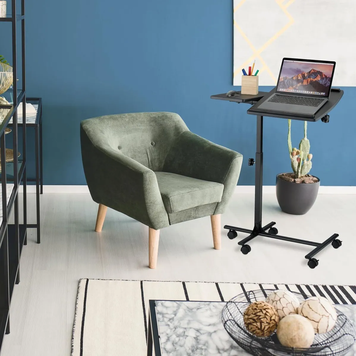 Laptop Desk Height-Adjustable Computer Table Home - Image 2