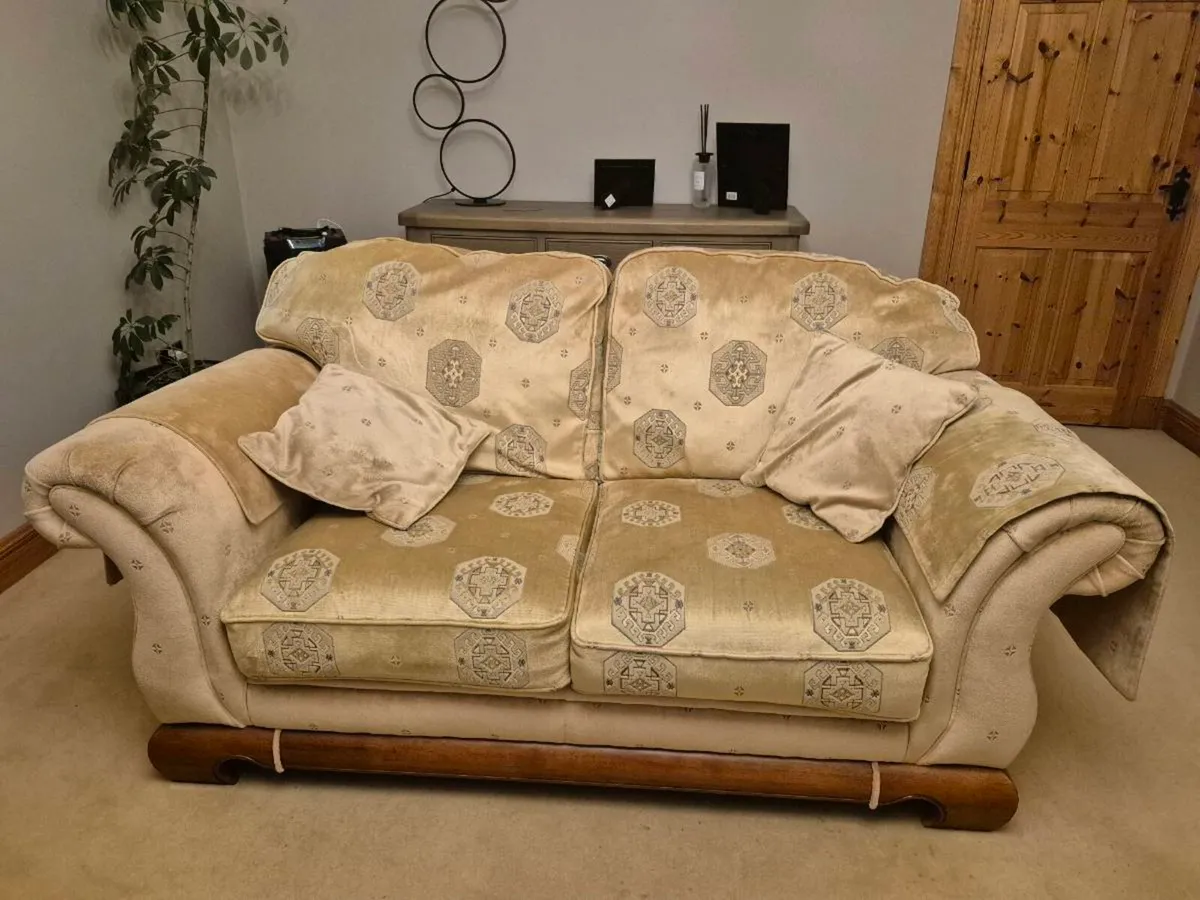 2 seater sofa x2 and armchair - Image 3
