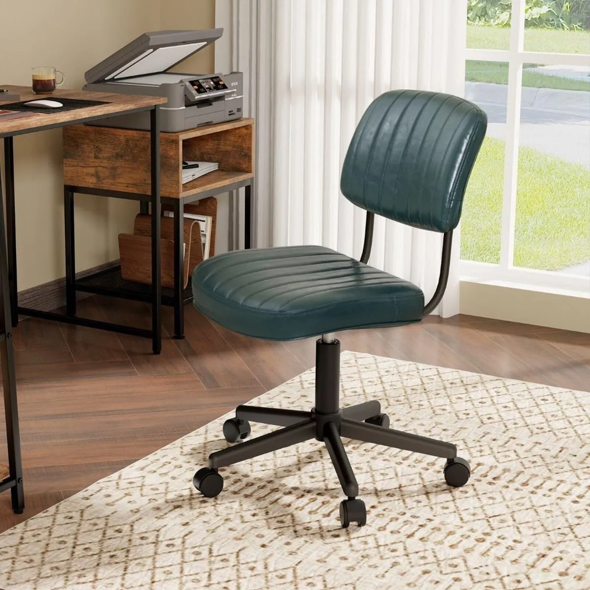 Adjustable Ergonomic PU Leather Leisure Chair - Image 2