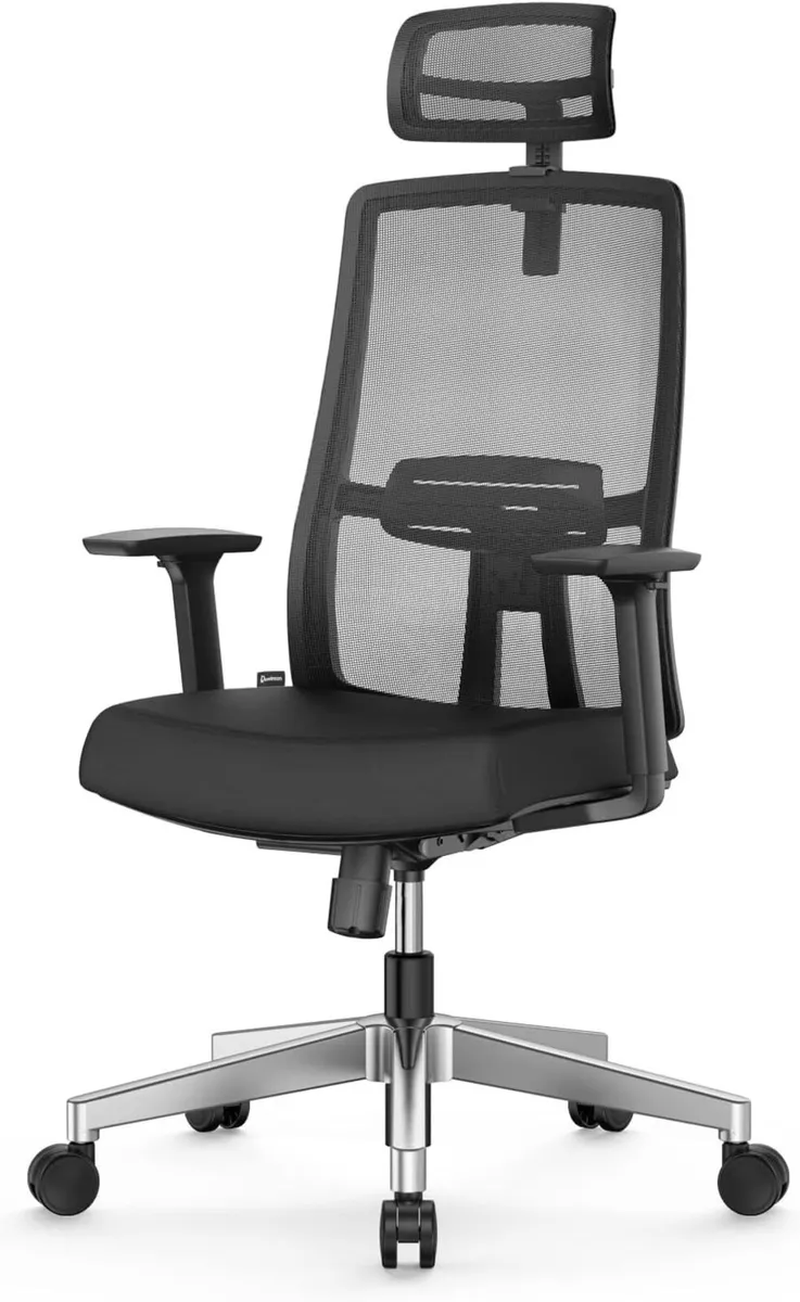 Ergonomic Mesh Home Office Chair With Back - Image 1