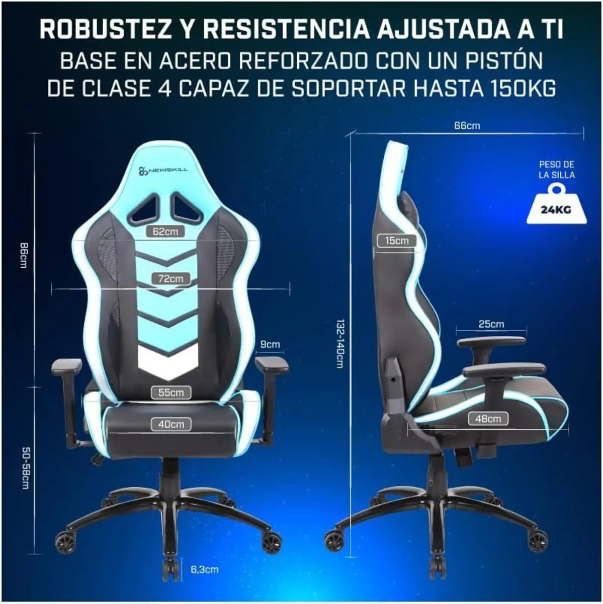 Kaidan Professional Reinforced Gaming Chair with - Image 3