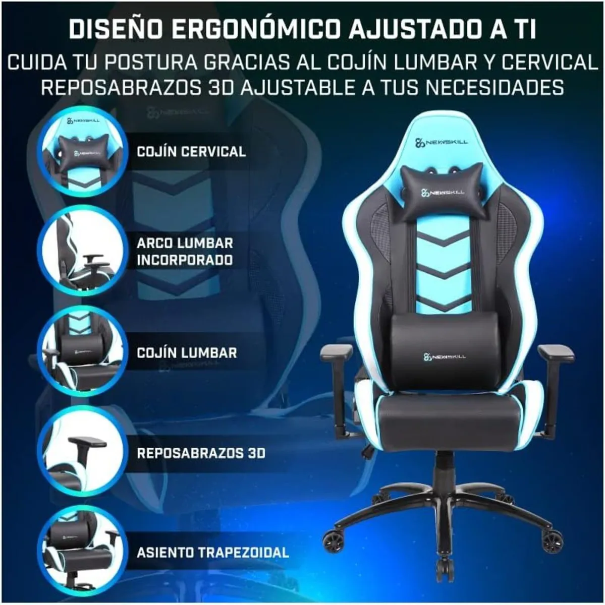 Kaidan Professional Reinforced Gaming Chair with - Image 4