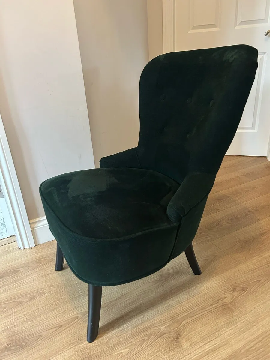 IKEA Remsta Dark Green Armchair - Image 3