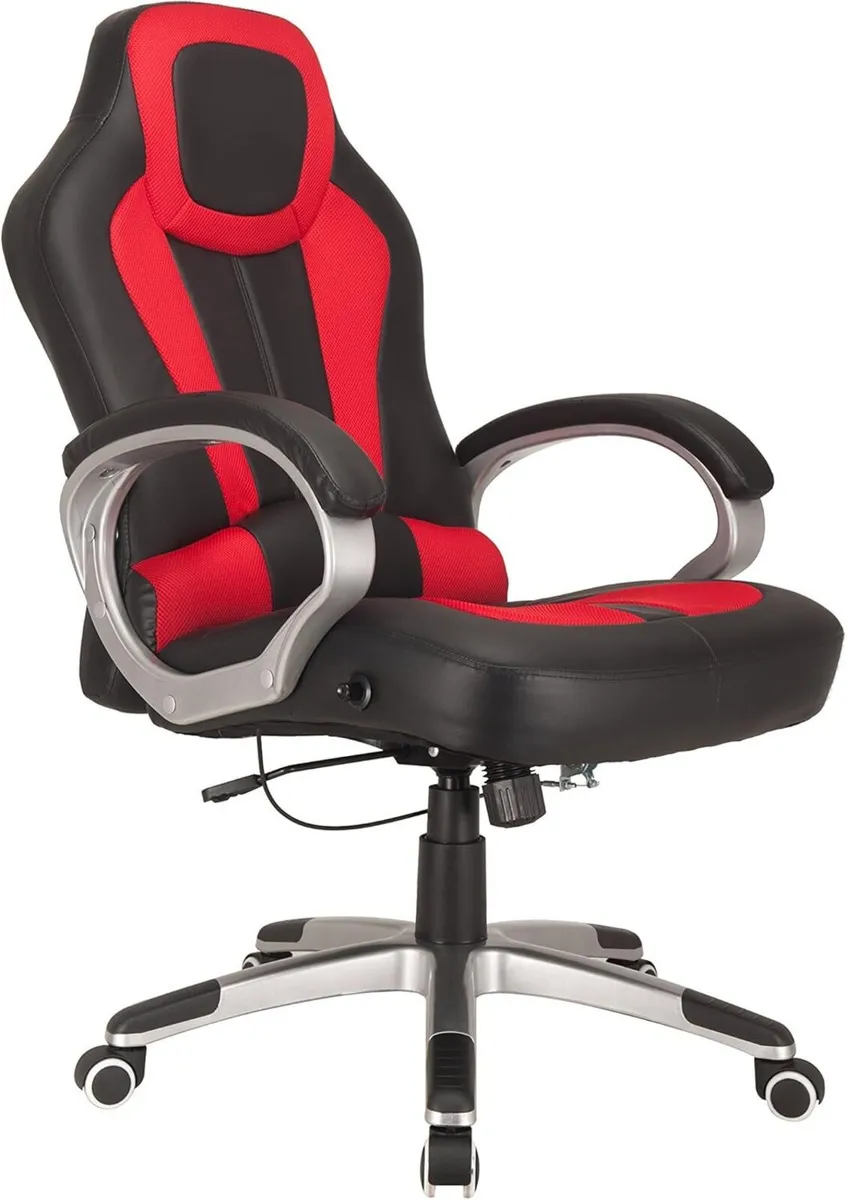 Red Gaming Sports Racing Style Chair Computer - Image 2