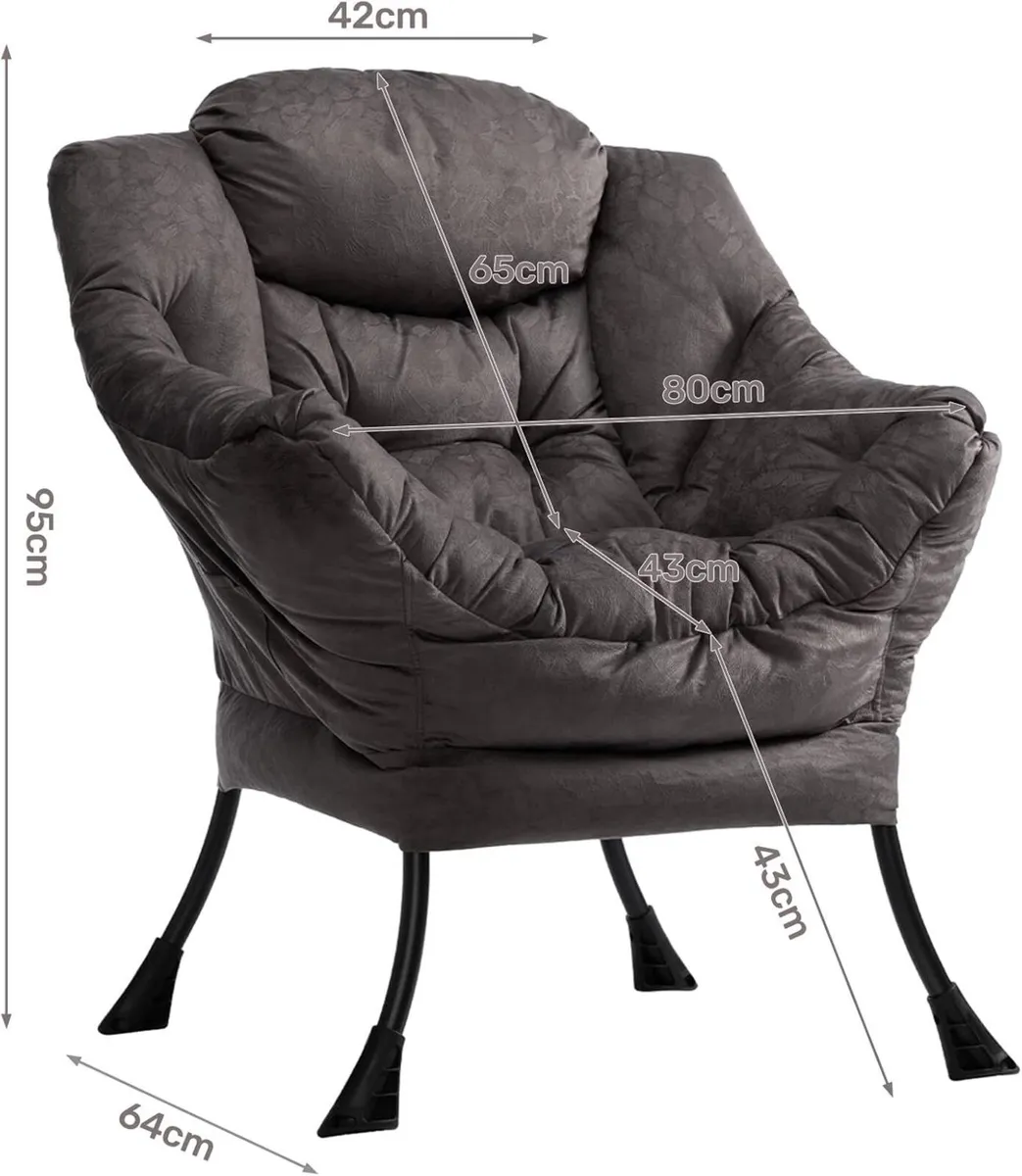 Armchair Living Room Chairs Cuddle Chair Comfy - Image 3