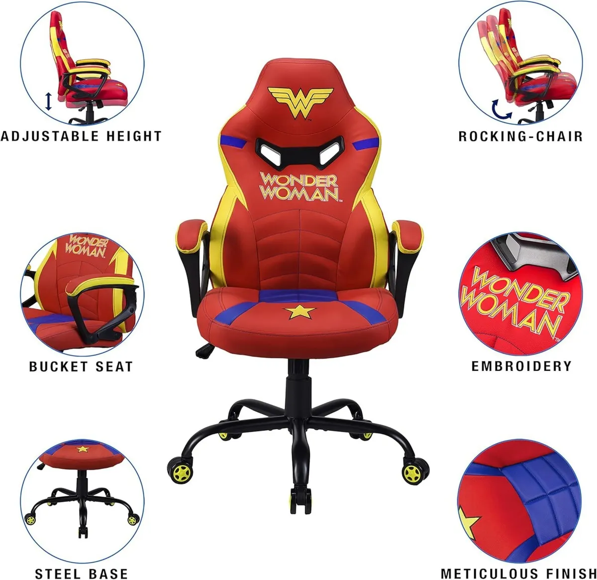 Wonder Woman - Junior gamer chair Gaming office - Image 3