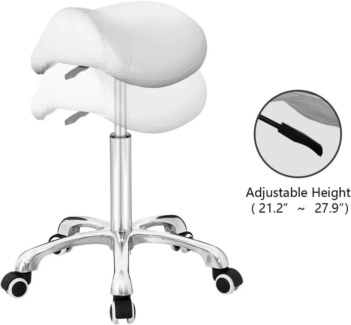 Saddle Stool Massage Rolling Work Chair For - Image 4