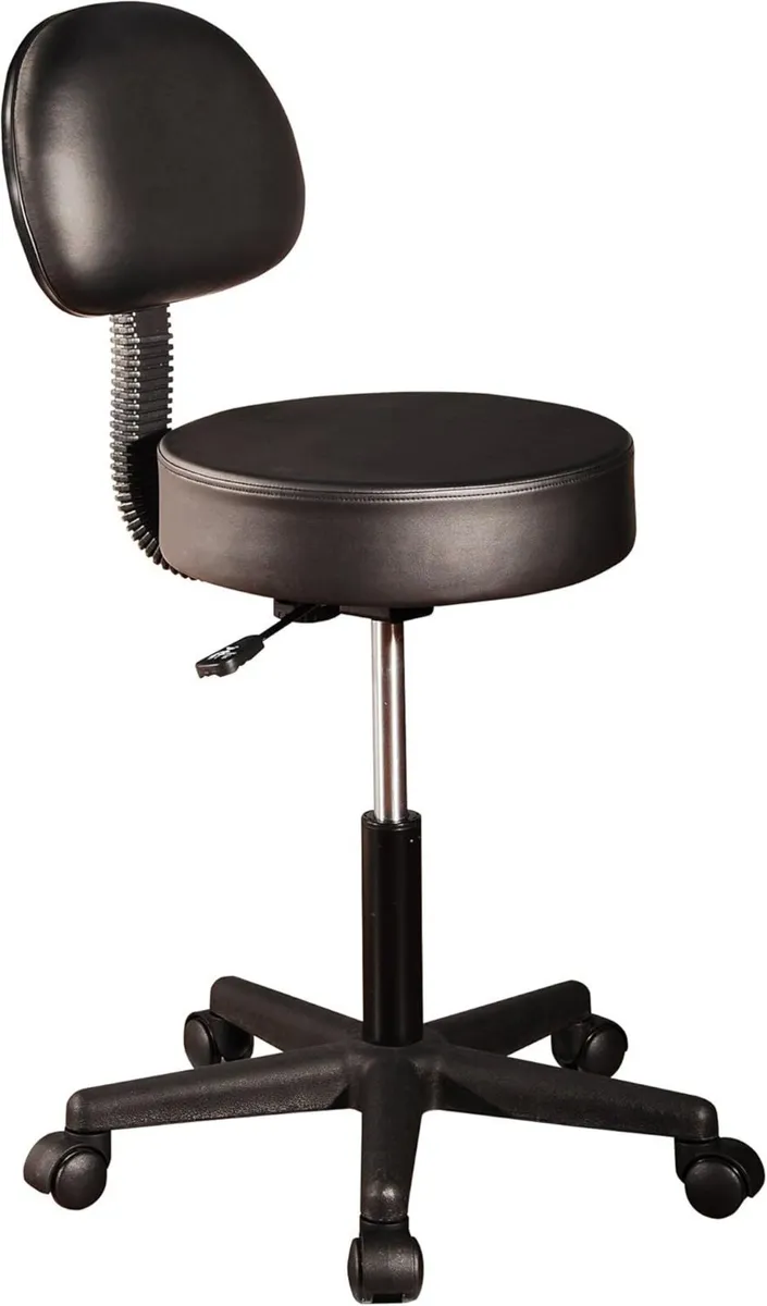 Master Massage Pneumatic Rolling Stool with - Image 1