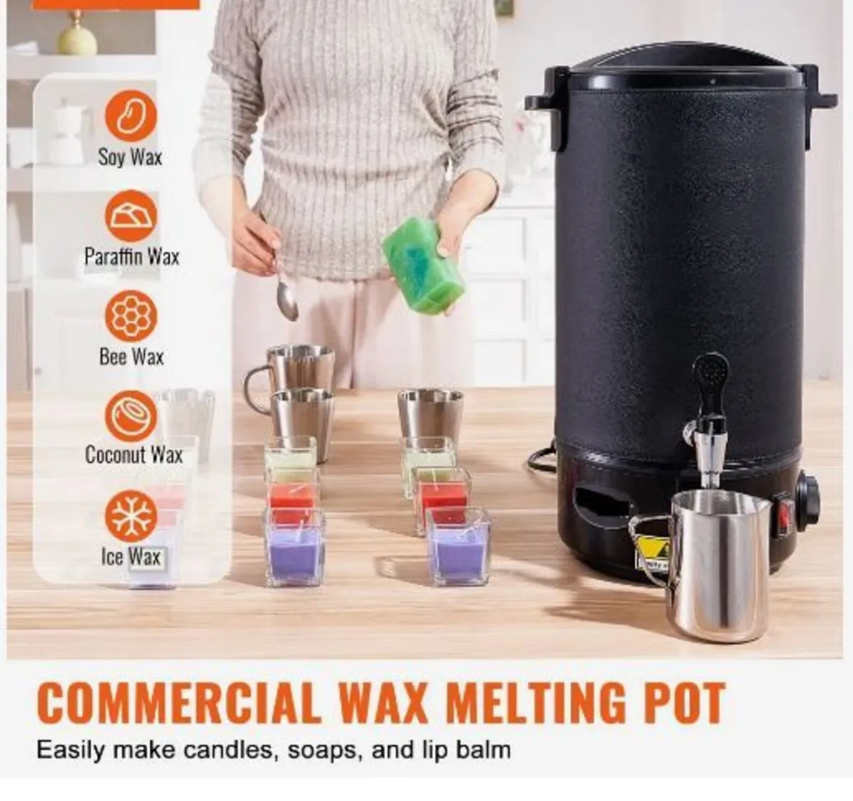 Wax Melter for Candle Making 10Liter - Image 2