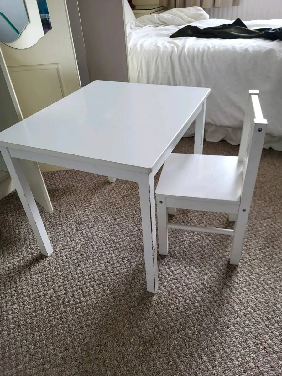Ikea kids table and one chair - Image 2