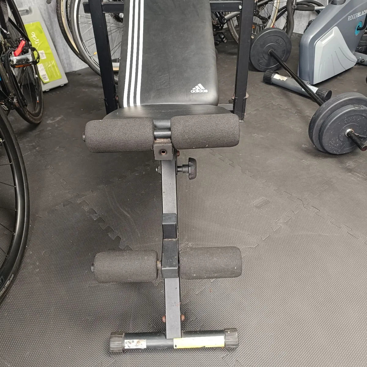 Workout bench,  hooks for barbells not included - Image 4