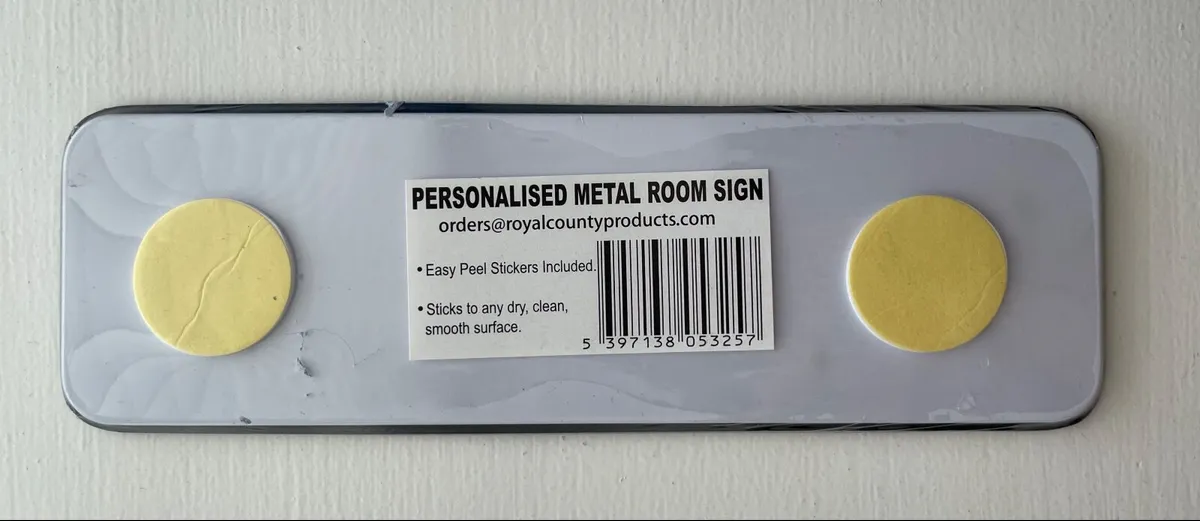 Mini personalised number plates - 'Sam' Bedroom - Image 2