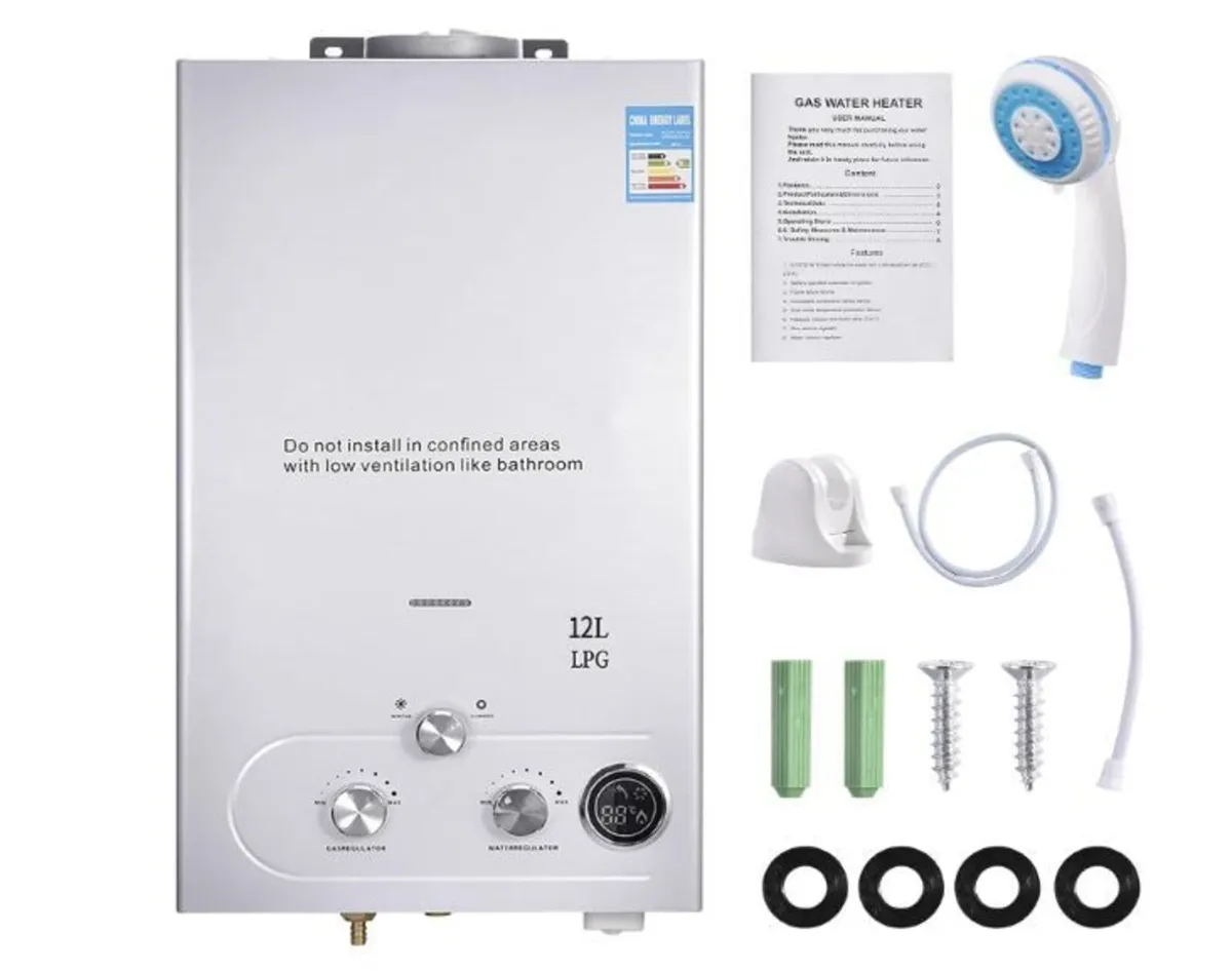 12L Gas Instantaneous Water Heater, 32 KW - Image 1