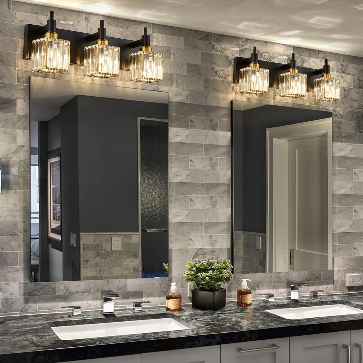 Bathroom Vanity Light Fixtures Modern Crystal 3 - Image 3