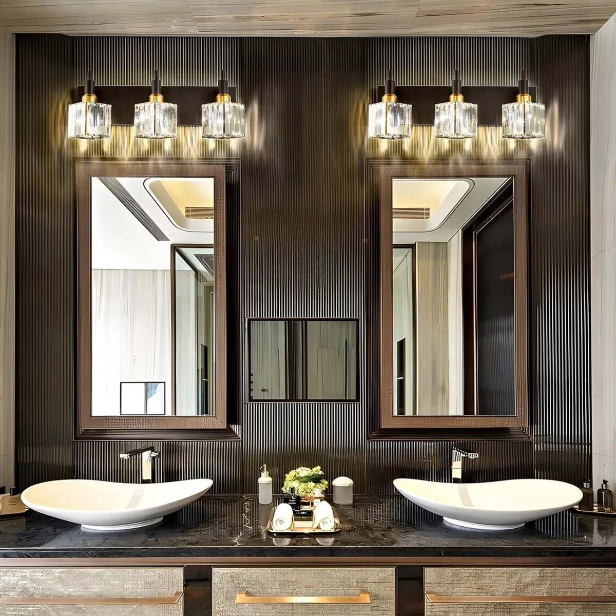Bathroom Vanity Light Fixtures Modern Crystal 3 - Image 4