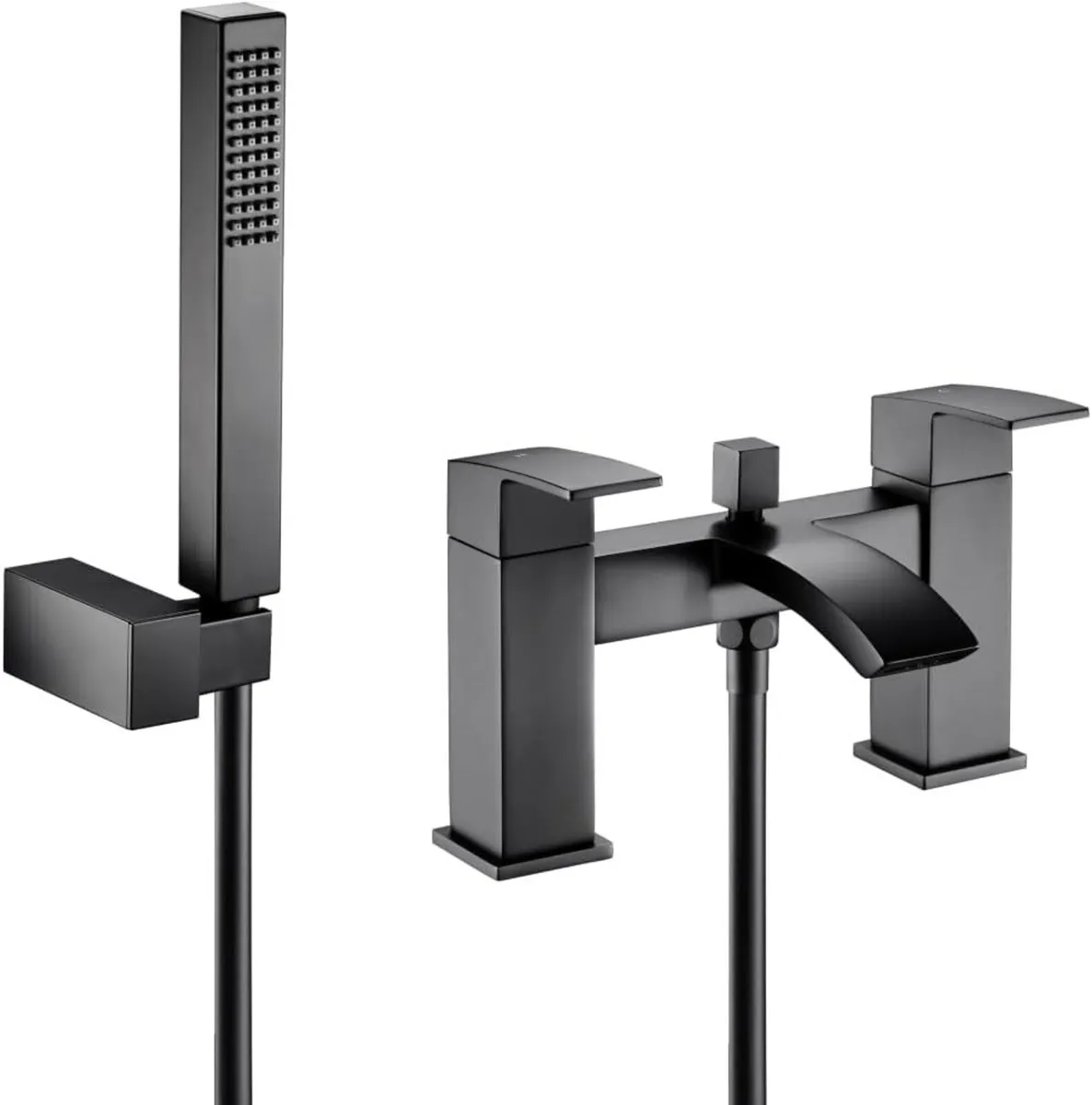 Tidal Square Bath Shower Mixer Tap with Kit – - Image 1