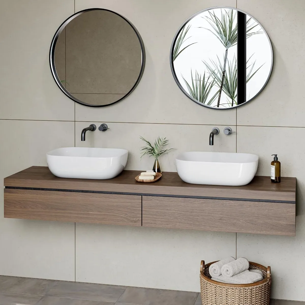 460x330mm Countertop Bathroom Sink White Ceramic - Image 3