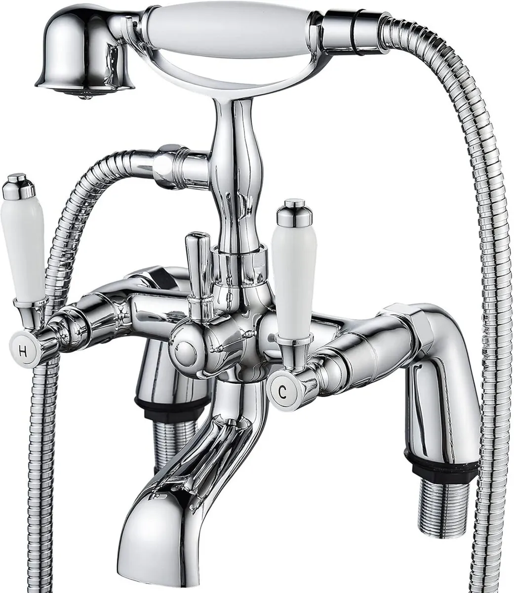 Traditional Bathtub Mixer Tap Victorian Bath - Image 1