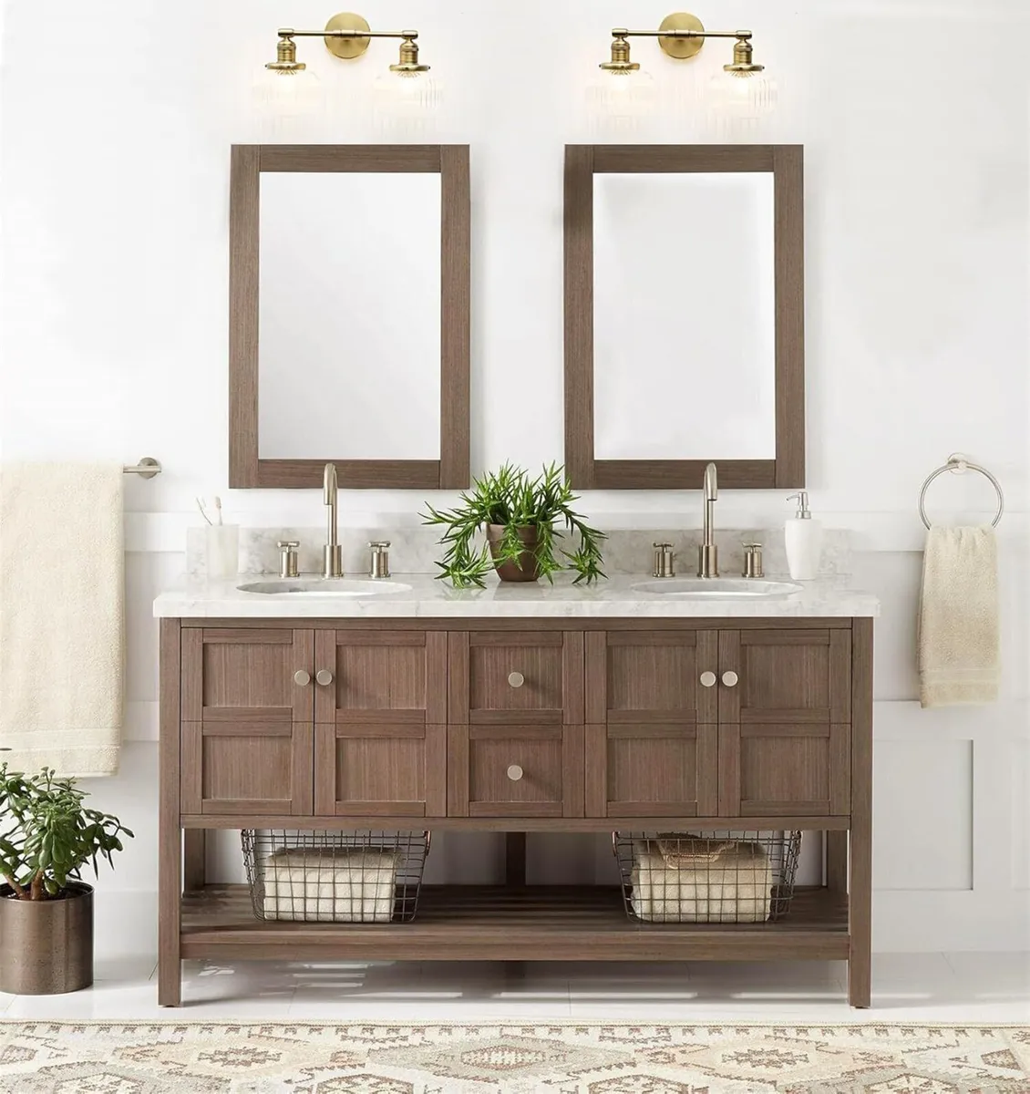 2-Lights Industrial Glass Wall Lights Antique - Image 4