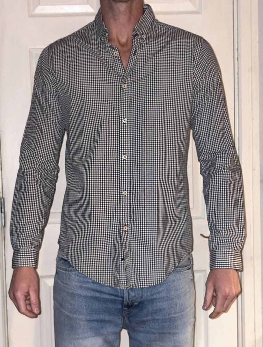 Zara Slim Fit Check Shirt - Image 1