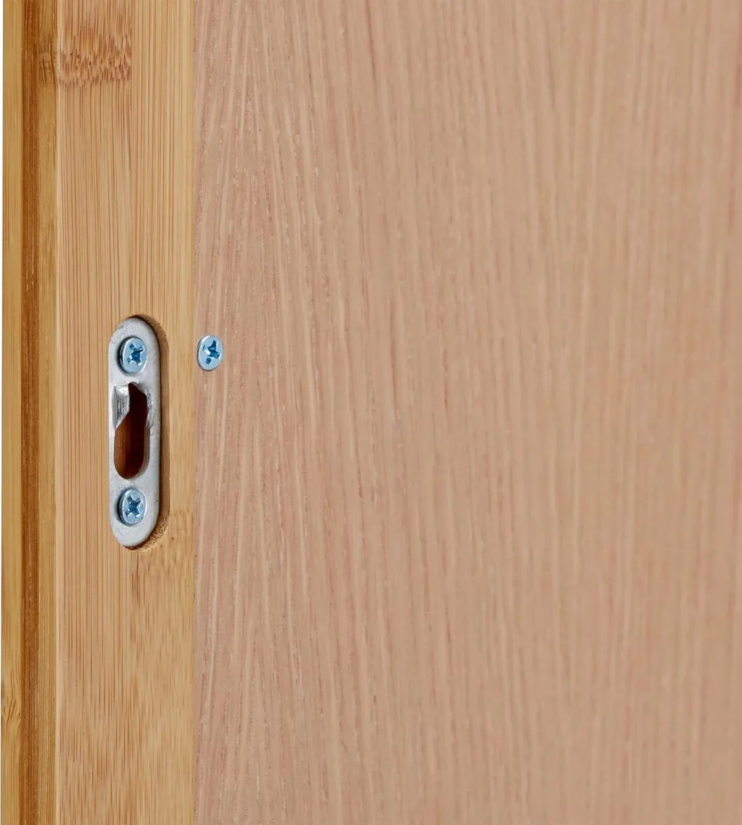 Bamboo Wall-Mounted Mirror Bathroom with Shelf - Image 4