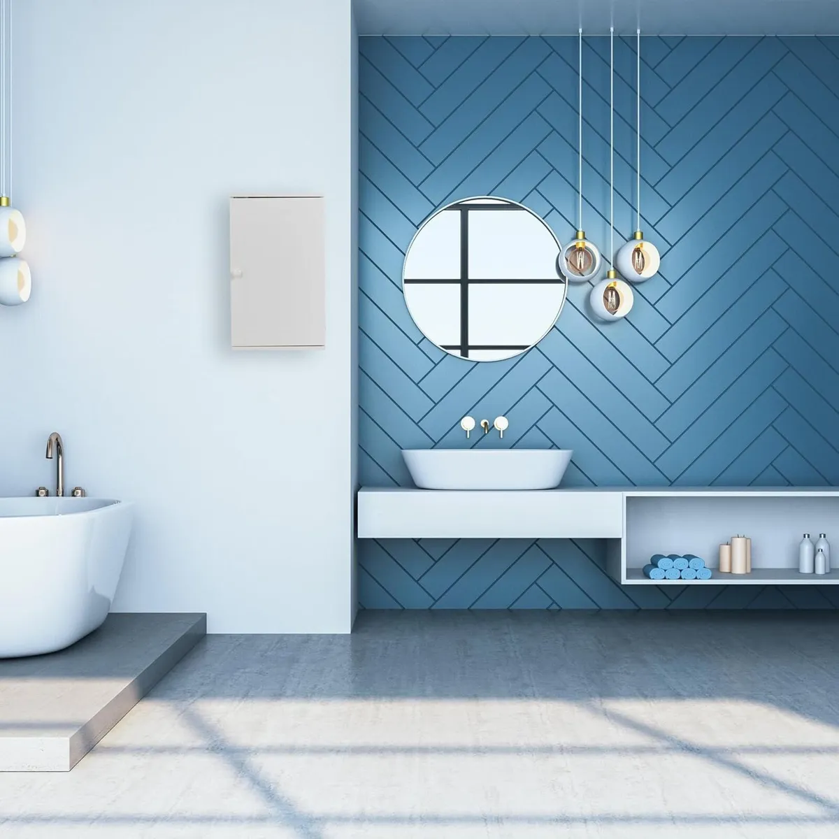 Bathroom Wall Cabinet with Door 2 Adjustable - Image 4