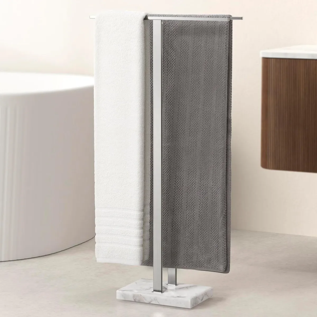 Free Standing Towel Rail for Bathroom Taller - Image 1