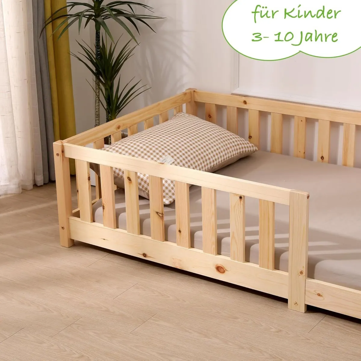 Children’s Bed with Fall Protection and Slatted - Image 3