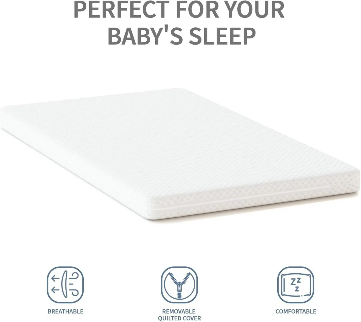 Wooden Baby Cot Bed With Deluxe Aloe Vera - Image 4