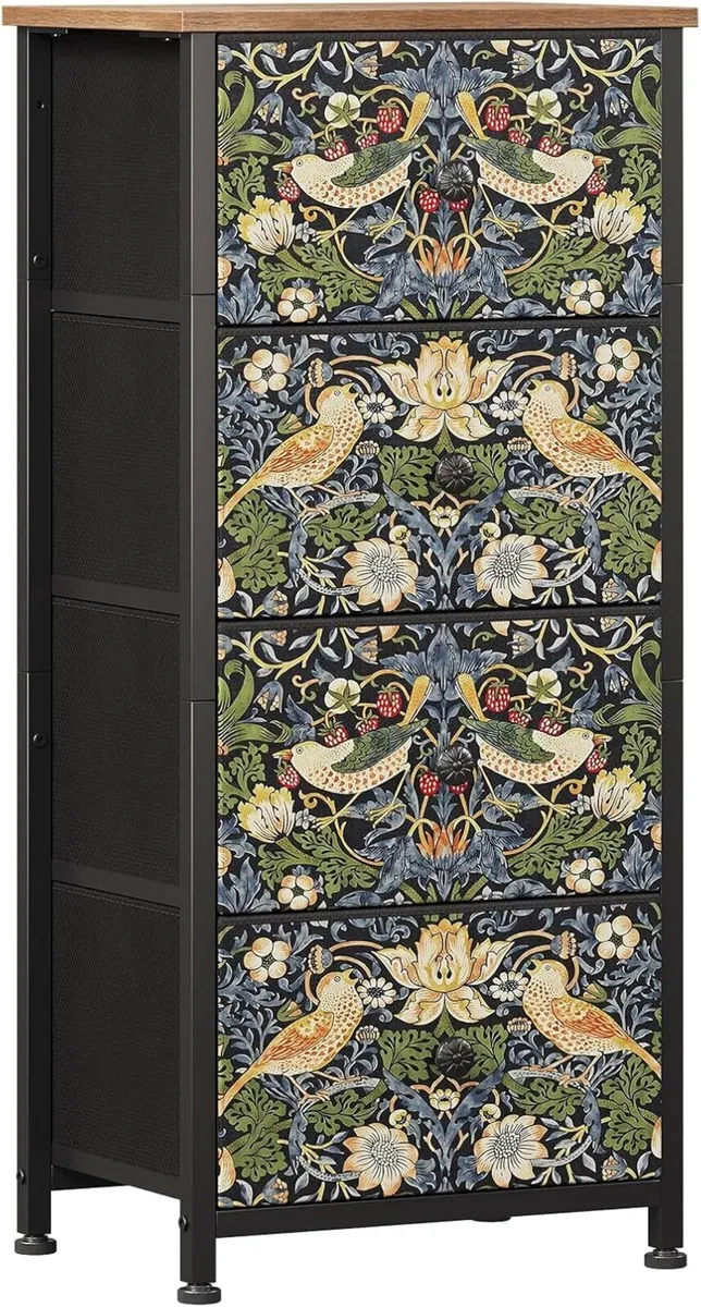 Chest of Drawers Made Fabric Narrow Dresser - Image 1