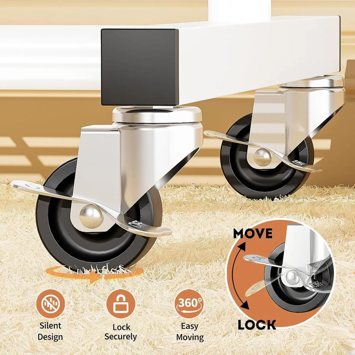 Standard Clothing Garment Rack Rolling Clothes - Image 4