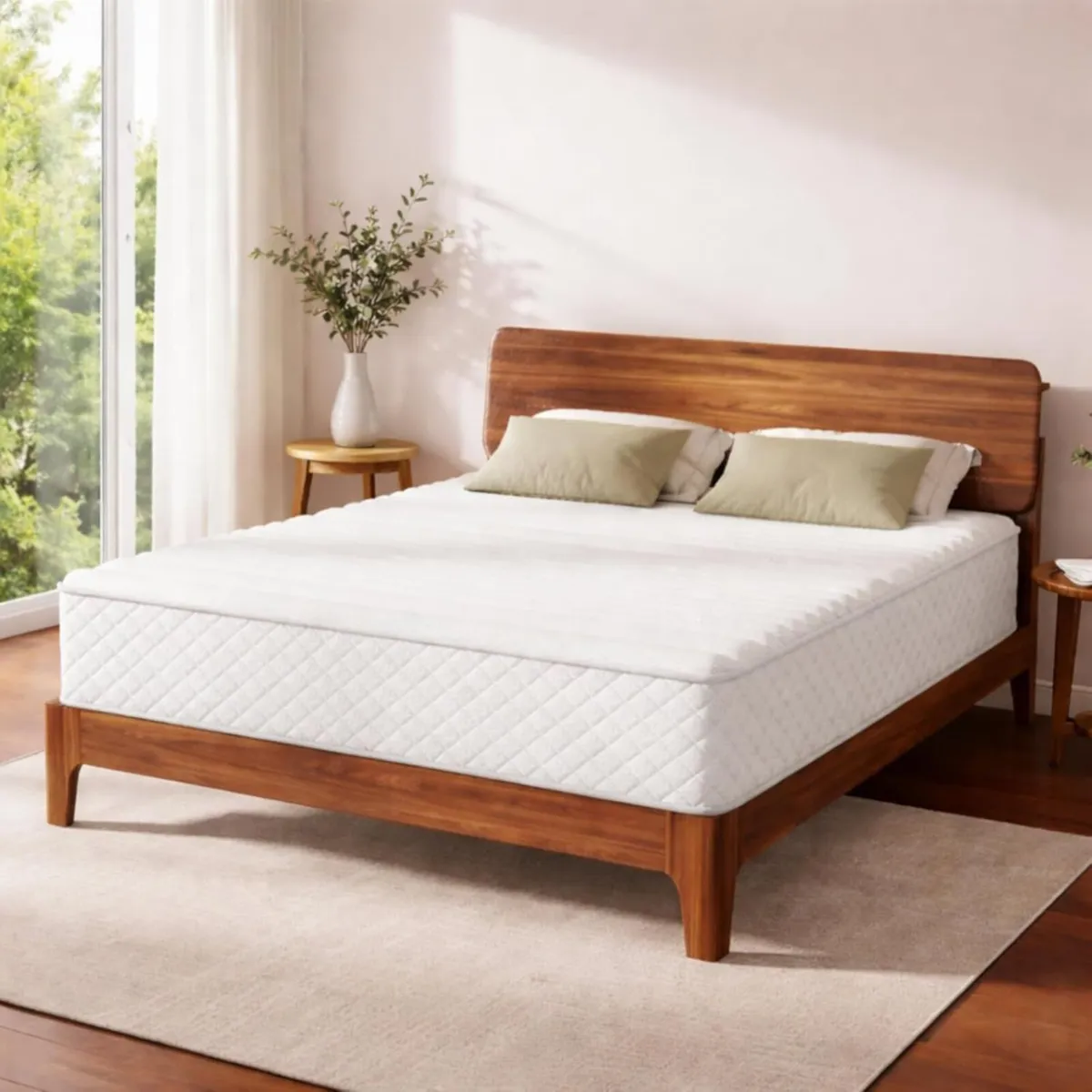 Double Mattress 160 x 190 cm Waterfoam for Bed - Image 1