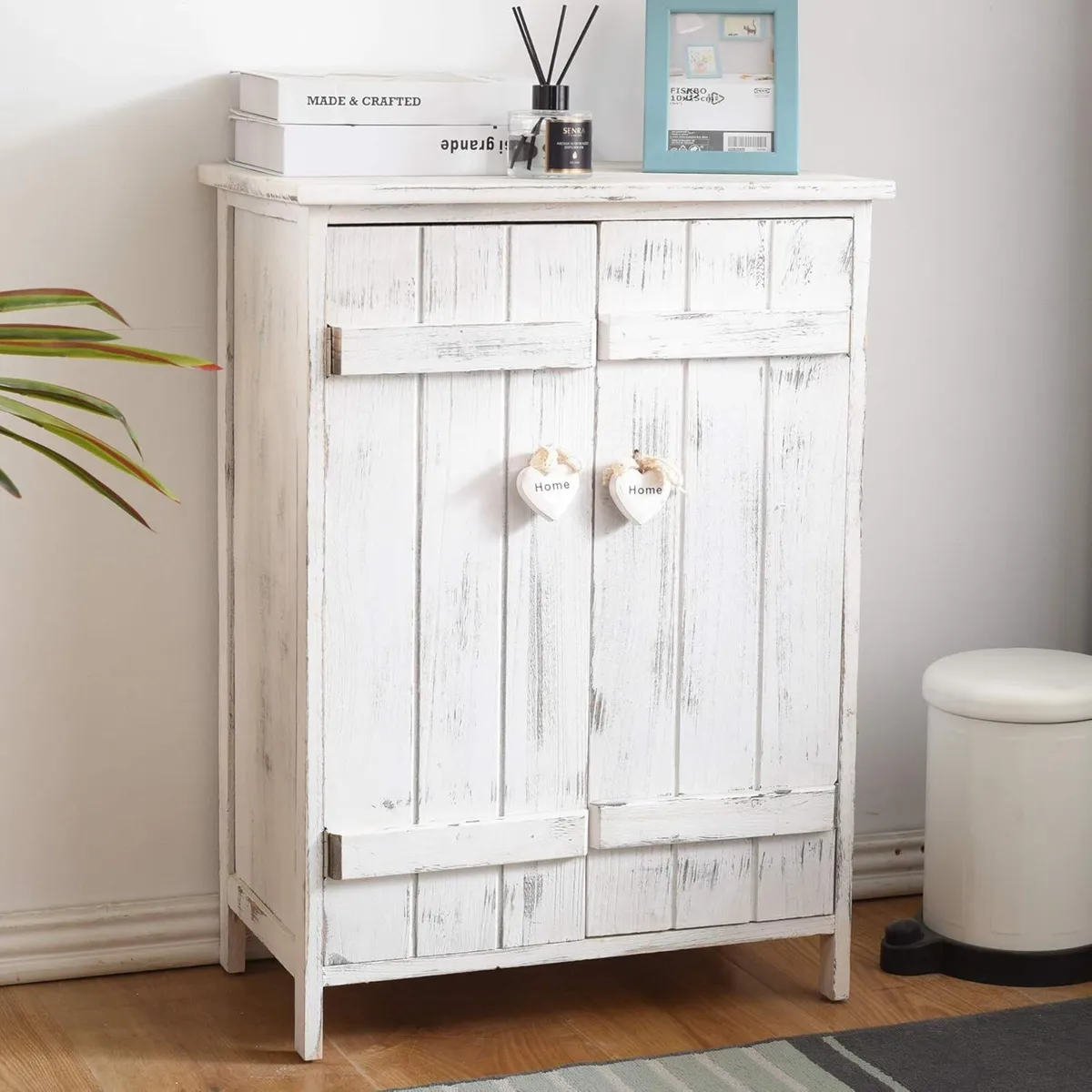 Cabinet Furniture Sideboard White Shabby chic - Image 4