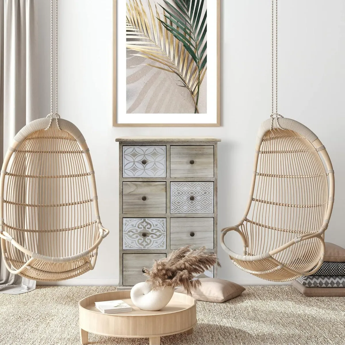 Chest of 8 Drawers Shabby Bathroom Cabinet Wood - Image 2