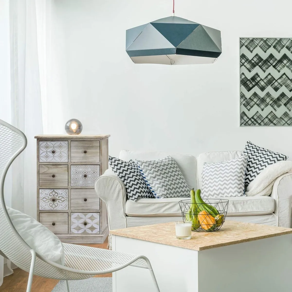 Chest of 8 Drawers Shabby Bathroom Cabinet Wood - Image 4